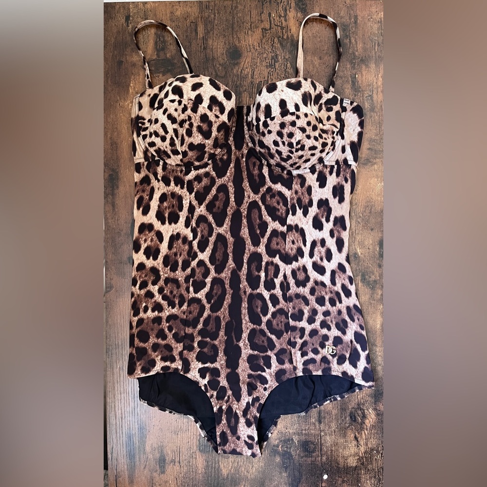 Dolce & Gabbana one-piece swimsuit.